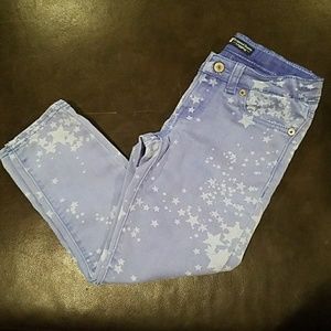 Levi Strauss Girls Leggings - Blue with Stars